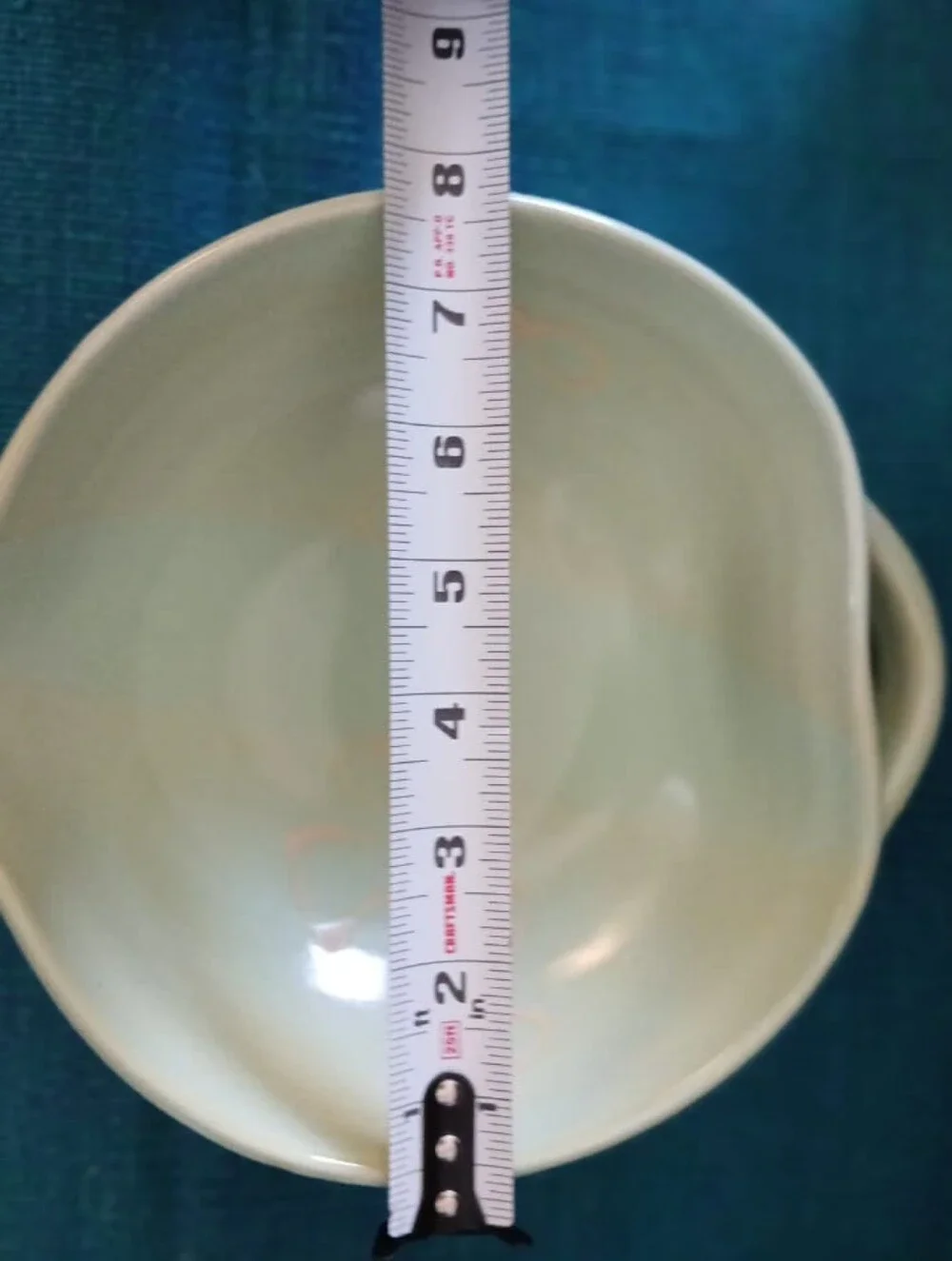 New Studio Artisan Pottery Pale Green Ceramic Mixing Bowls - Set of 2